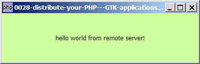 How to distribute your PHP - GTK applications - Method 1?
