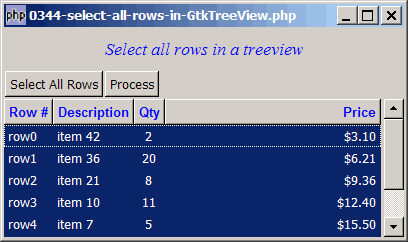 How to select all rows in GtkTreeView?
