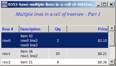 How to have multiple lines in a cell of GtkTreeView - Part 1?