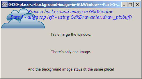 How to place a background image in GtkWindow - Part 5 - align top left - using GdkDrawable draw_pixbuf?