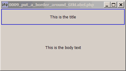 How to put a border around GtkLabel?