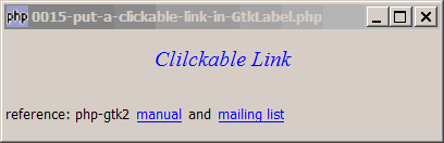 How to put a clickable link in GtkLabel - Part 1?