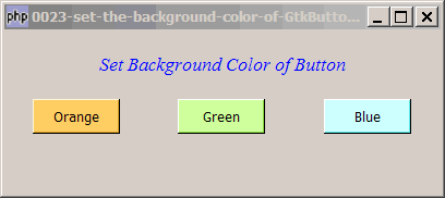 How to set the background color of GtkButton?