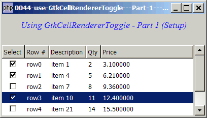 How to use GtkCellRendererToggle - Part 1 - setup?