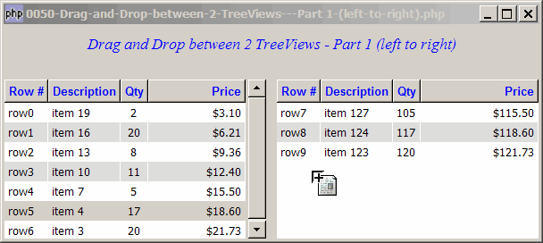 How to drag and drop between 2 GtkTreeViews - Part 1 - left to right?
