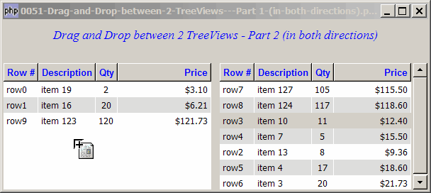 How to drag and drop between 2 GtkTreeViews - Part 2 - in both directions?