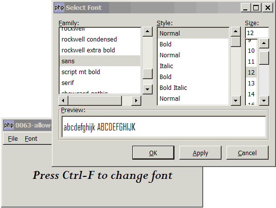 How to allow user to change font using GtkFontSelectionDialog?