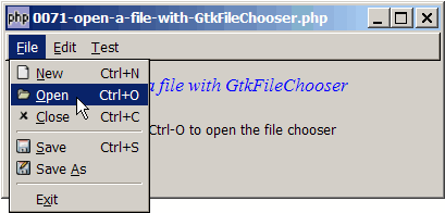How to open a file with GtkFileChooser?