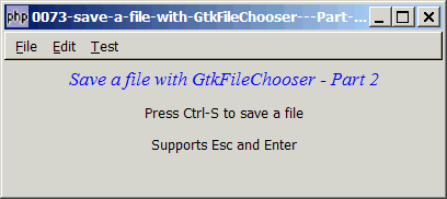 How to save a file with GtkFileChooser - Part 2?