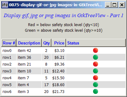 How to display gif or jpg images in GtkTreeView - Part 1?