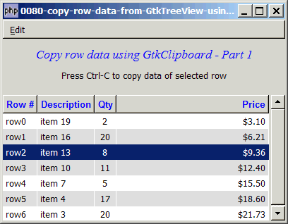 How to copy row data from GtkTreeView using GtkClipboard - Part 1?