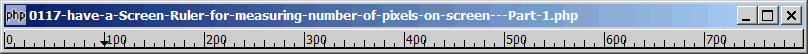 How to have a Screen Ruler for measuring number of pixels on screen - Part 1?
