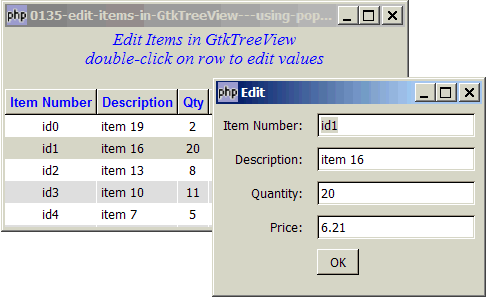 How to edit items in GtkTreeView - using popup dialog?