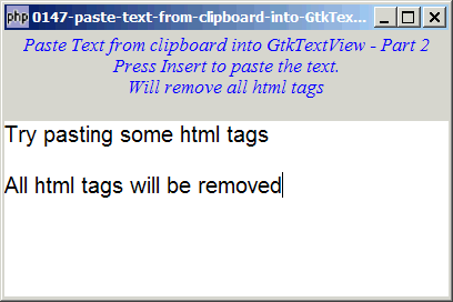 How to paste text from clipboard into GtkTextView - Part 2?