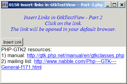 How to insert links in GtkTextView - Part 2 - Activate Link?