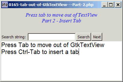 How to tab out of GtkTextView - Part 2?
