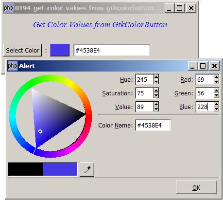 How to get color values from gtkcolorbutton?