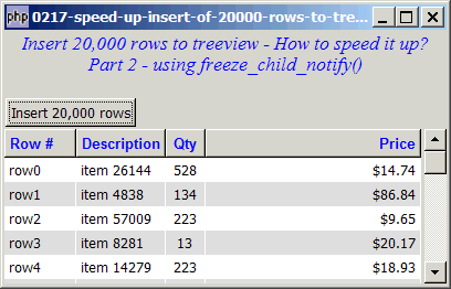 How to speed up insert of 20000 rows to treeview - Part 2?