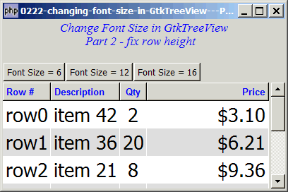 How to change the font size in GtkTreeView - Part 2?