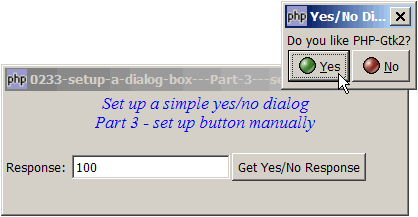 How to setup a dialog box - Part 3 - set up buttons manually?