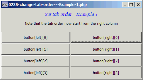 How to change tab order - Example 1?