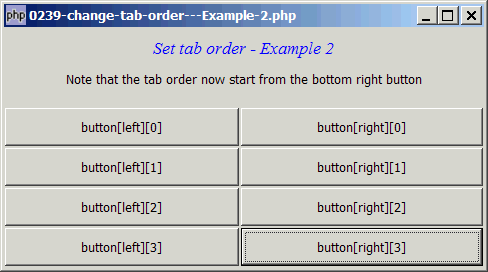 How to change tab order - Example 2?