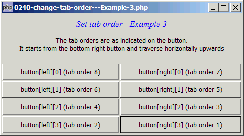 How to change tab order - Example 3?