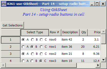 How to use GtkSheet - Part 14 - setup radio buttons in cell?