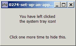 How to set up an application to run in the system tray using GtkStatusIcon - Part 2 - display GTK window on left click?
