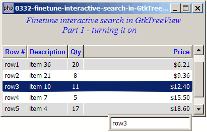 How to finetune interactive search in GtkTreeView - Part 1 - turning it on?