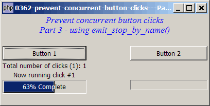 How to prevent concurrent button clicks - Part 3 - using emit stop by name?