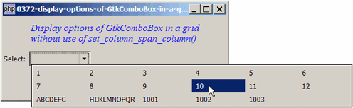 How to display options of GtkComboBox in a grid without use of set_column_span_column?