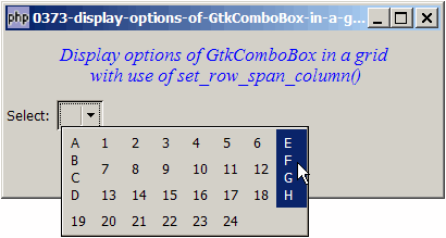 How to display options of GtkComboBox in a grid with use of set_row_span_column?