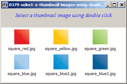 How to select a thumbnail image using double click in GtkIconView?