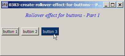 How to create rollover effect for buttons - Part 2?