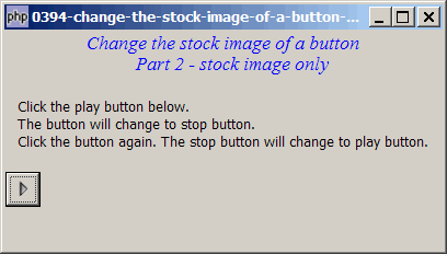 How to change the stock image of a button on the fly - Part 2 - stock image only?