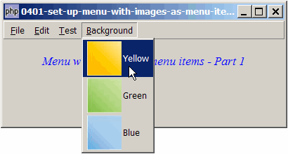 How to set up menu with images as menu items - Part 1?