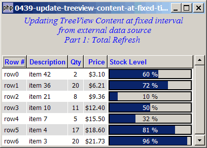 How to update treeview contents at fixed time interval from external data source - Part 1 - total refresh?
