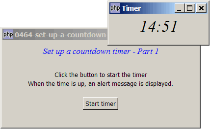 How to set up a countdown timer - Part 1?