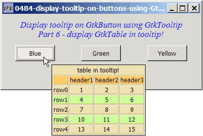 How to display tooltip on buttons using GtkTooltip - Part 6 - tooltip with GtkTable?
